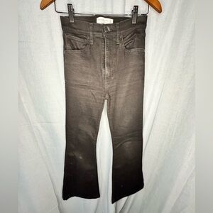 Abercrombie & Fitch Charcoal The Flare Ultra High Rise (Short)